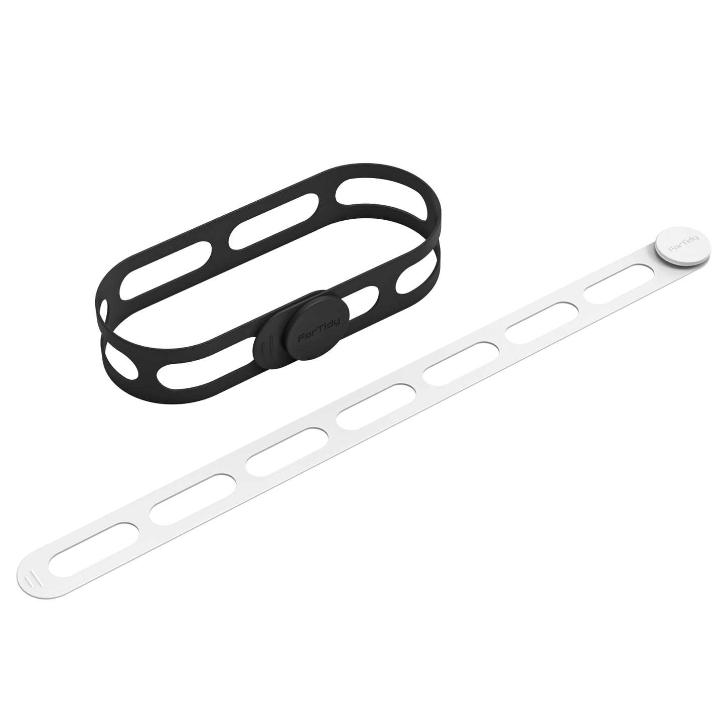 ForTidy Versatile Silicone Latch Strap - 21.65 In Elastic Tie Works for Slow Cooker Lid, Pot, Bento Box, Curtain and Cord, 2pcs Secure Self-Lock & Solution to Bundle or Organize Object