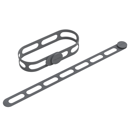 ForTidy Versatile Silicone Latch Strap - 21.65 In Elastic Tie Works for Slow Cooker Lid, Pot, Bento Box, Curtain and Cord, 2pcs Secure Self-Lock & Solution to Bundle or Organize Object